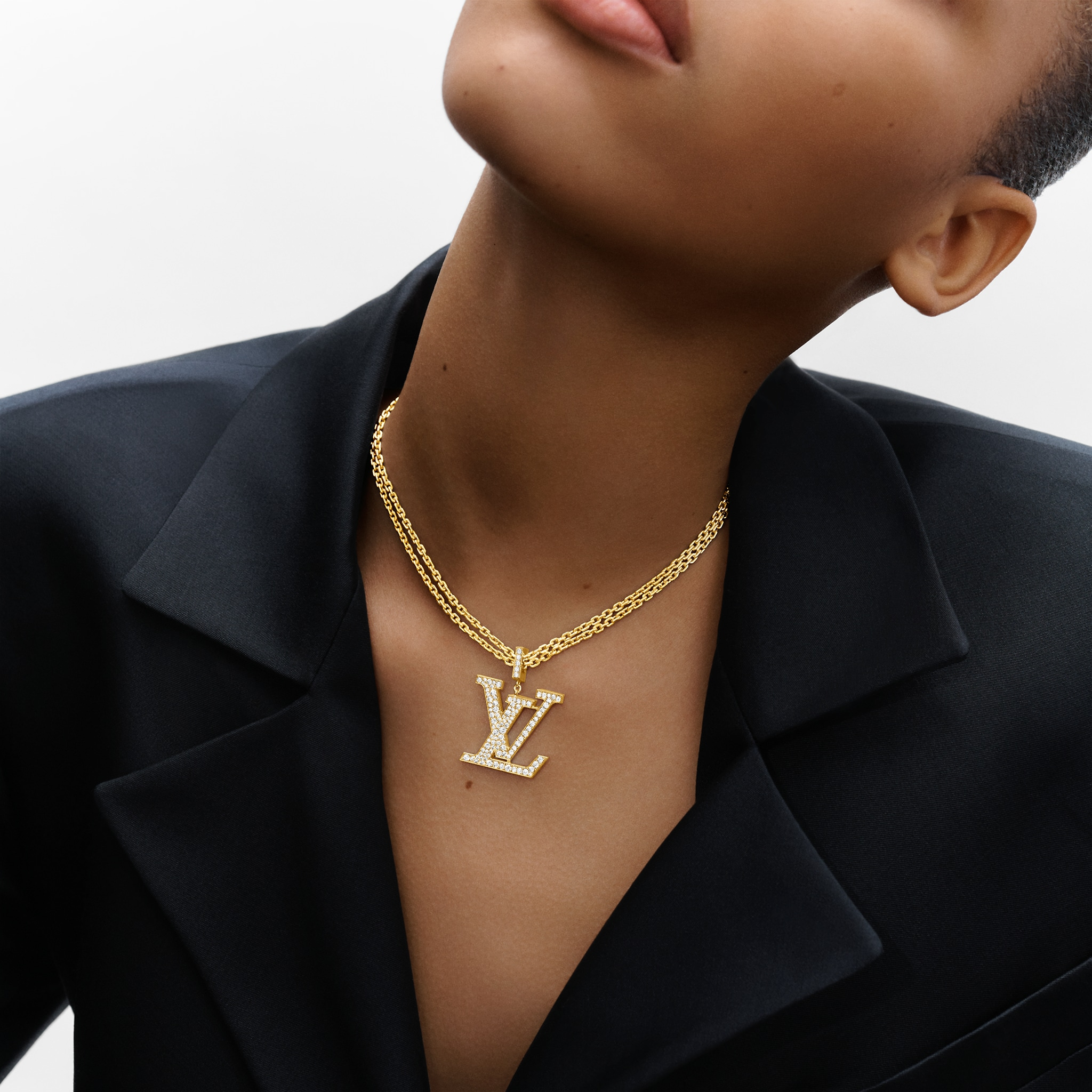 Large Pendant, Yellow Gold And Diamonds