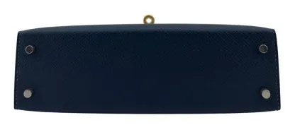 Herthemes Bleu de Prusse Epsom Mini Kelly 20 II Electrum Hardware