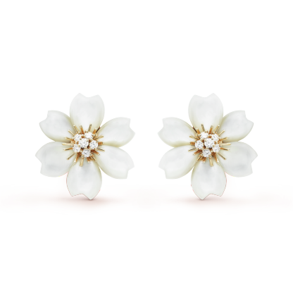 Rose de Noel earrings, small model