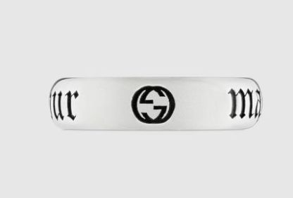 Thin 'maison de l'amour' ring