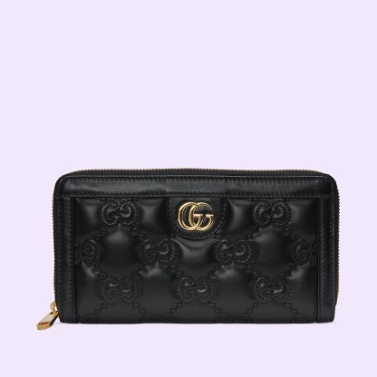MATELASSE ZIP-AROUND WALLET