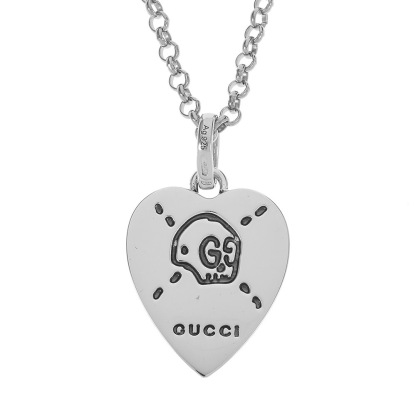 silver Ghost Heart charms-YBG45527200100U