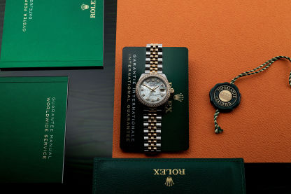 LADY-DATEJUST OYSTER 28 MM OYSTERSTEEL YELLOW GOLD AND DIAMONDS 279383RBR