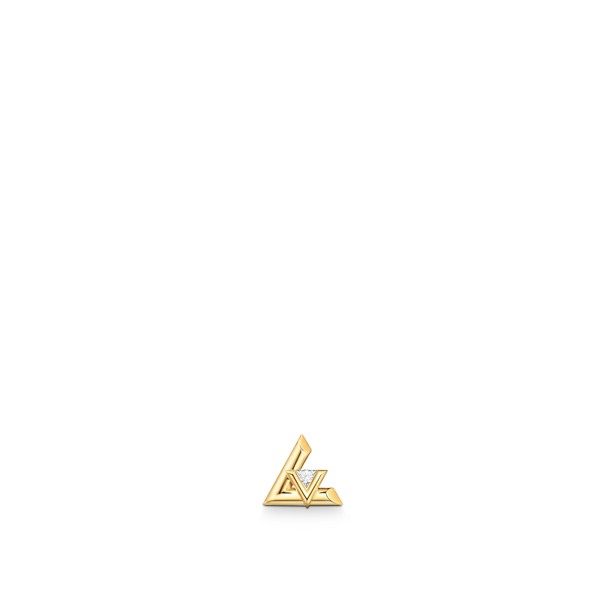 Volt One Stud, Yellow Gold And Diamond - Per Unit
