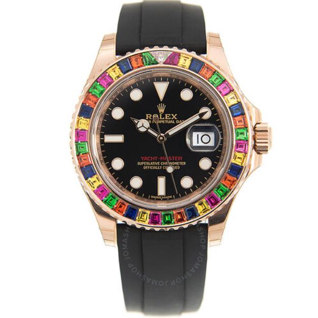 Yacht-Master Diamond Black Dial Watch