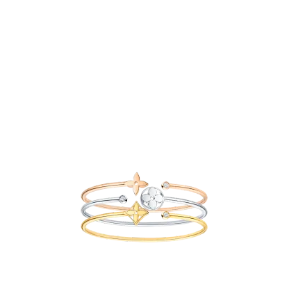 Idylle Blossom Twist Bracelet, Pink Gold And Diamonds