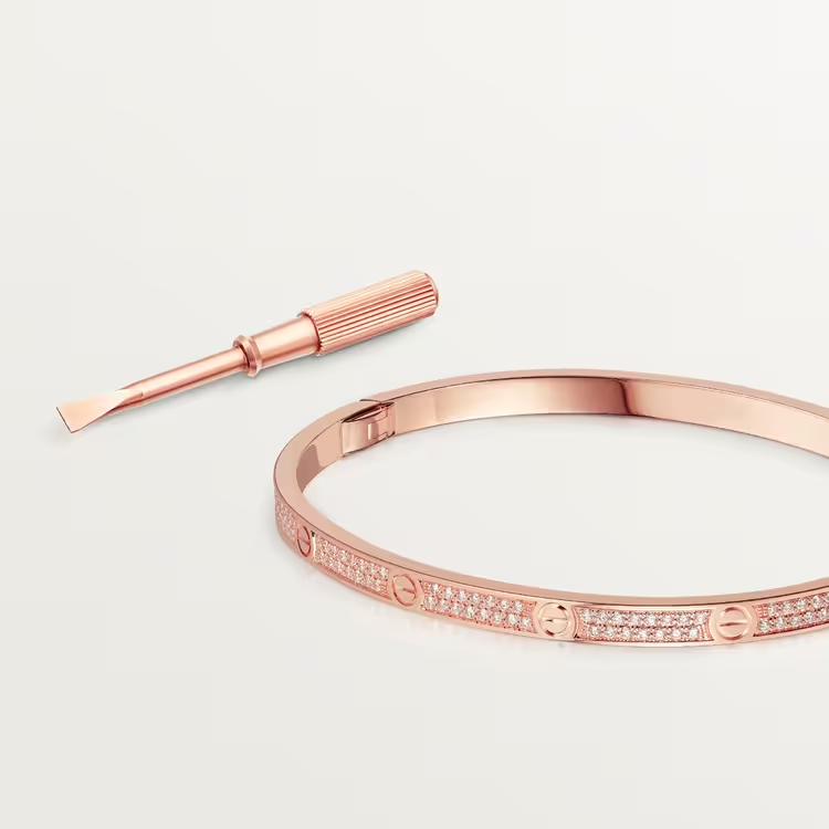 LOVE BRACELET, SMALL MODEL, PAVED