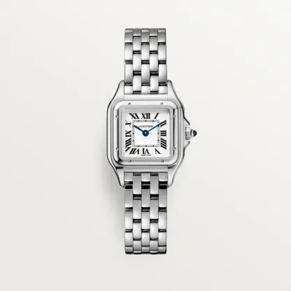 PANTHERE DE CARTIER WATCH SMALL MODEL & LOVE BRACELET CLASSIC MODEL, 4 DIAMONDS