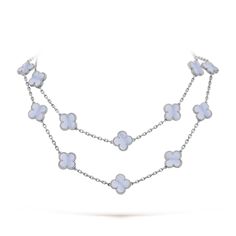 Vintage Alhambra long necklace, 20 motifs