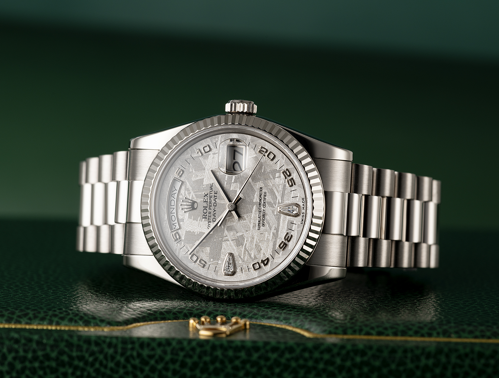 Day-Date Meteorite 118239 - White Gold President