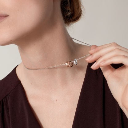 LOVE NECKLACE, 6 DIAMONDS