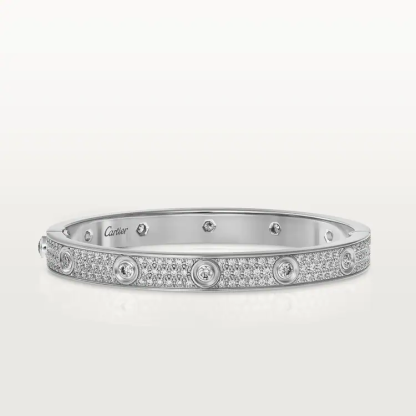 LOVE BRACELET, DIAMOND-PAVED