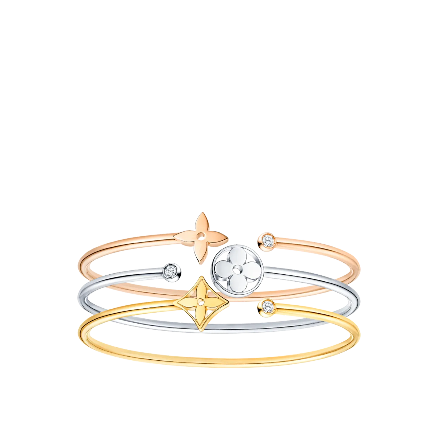 Idylle Blossom Twist Bracelet, Yellow Gold