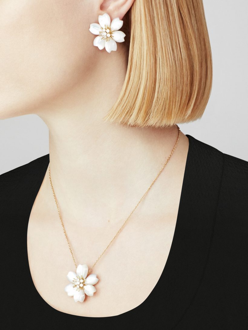 Rose de Noel earrings, small model