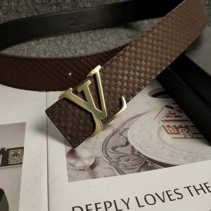3 Colors Luxury Black Leather Belt