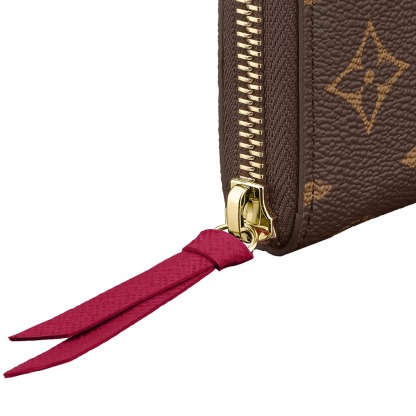 Monogram Canvas Clemence Wallet M60742 Fuchsia