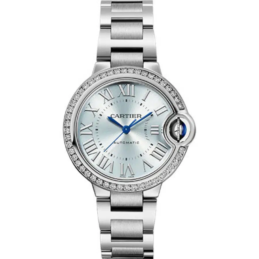 CARTIER Ballon Bleu BLEU Blue Diamond 33 mm W4BB0028 - United Luxury