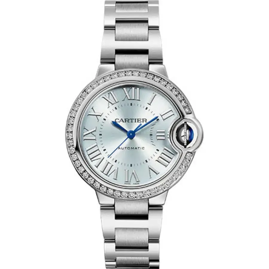 CARTIER Ballon Bleu BLEU Blue Diamond 33 mm W4BB0028 - United Luxury