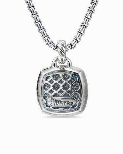 Albion庐 Pendant Sterling Silver with Black Onyx and Diamonds, 14mm