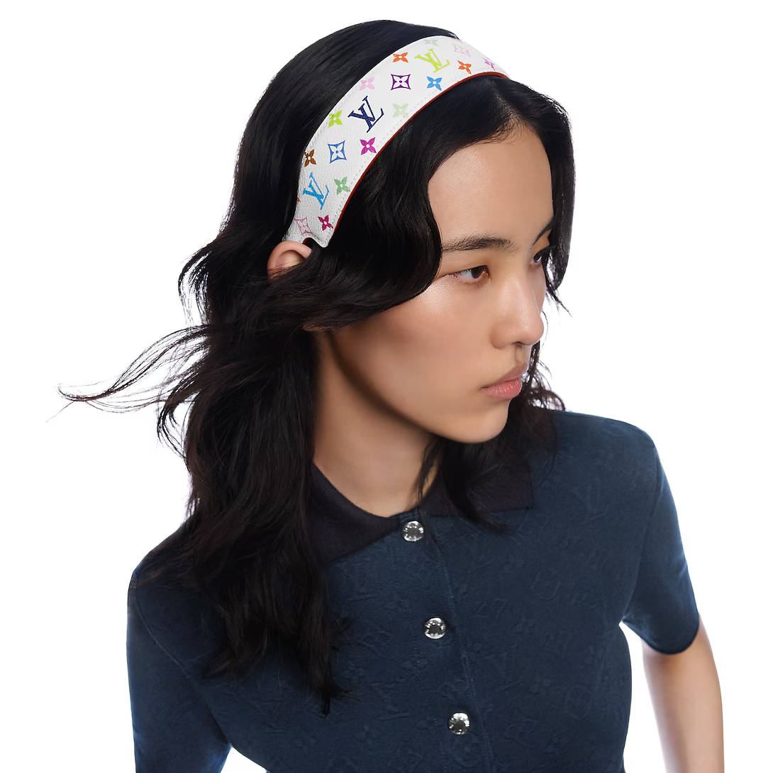 x TM Monogram Multicolor LV Outline Headband
