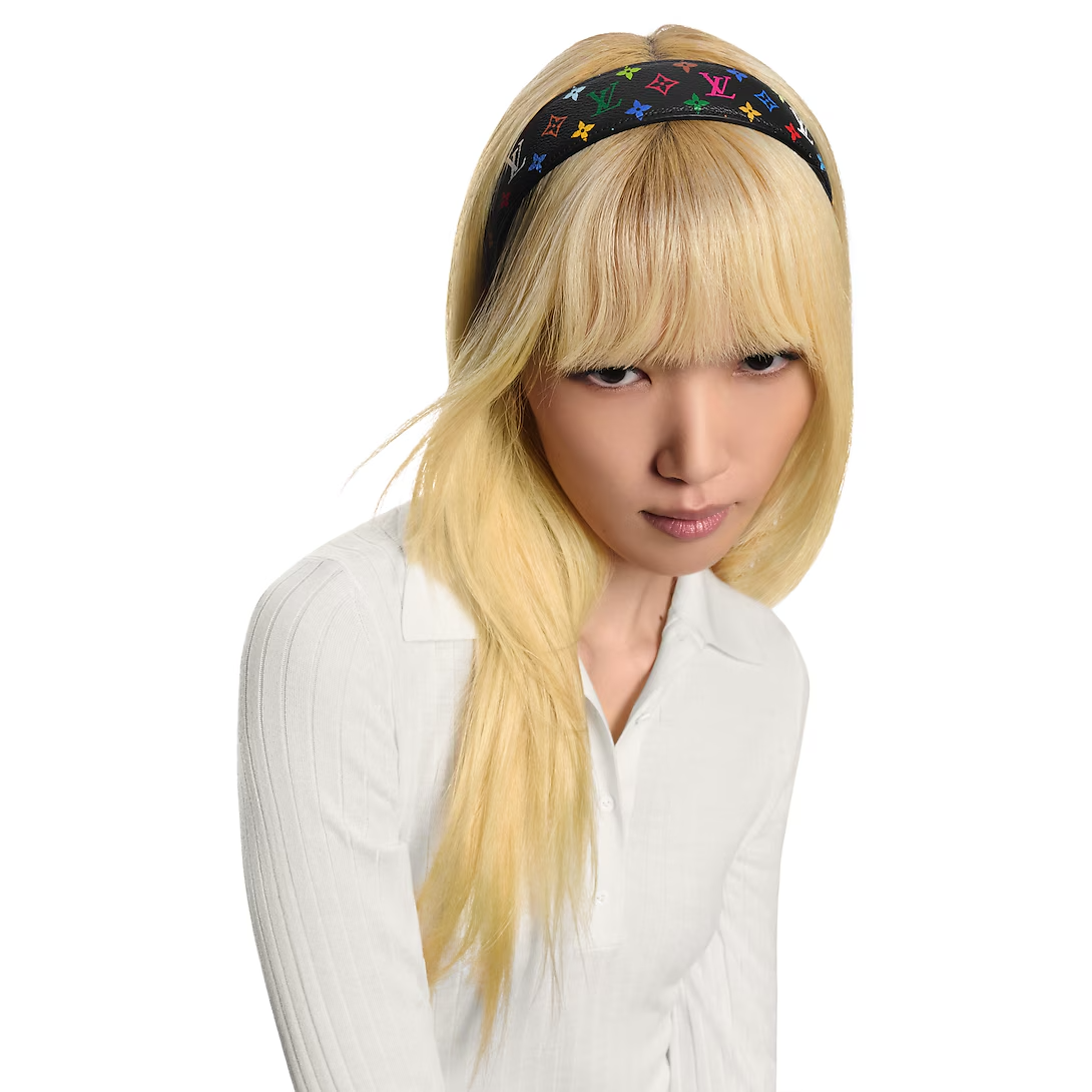 x TM Monogram Multicolor LV Outline Headband