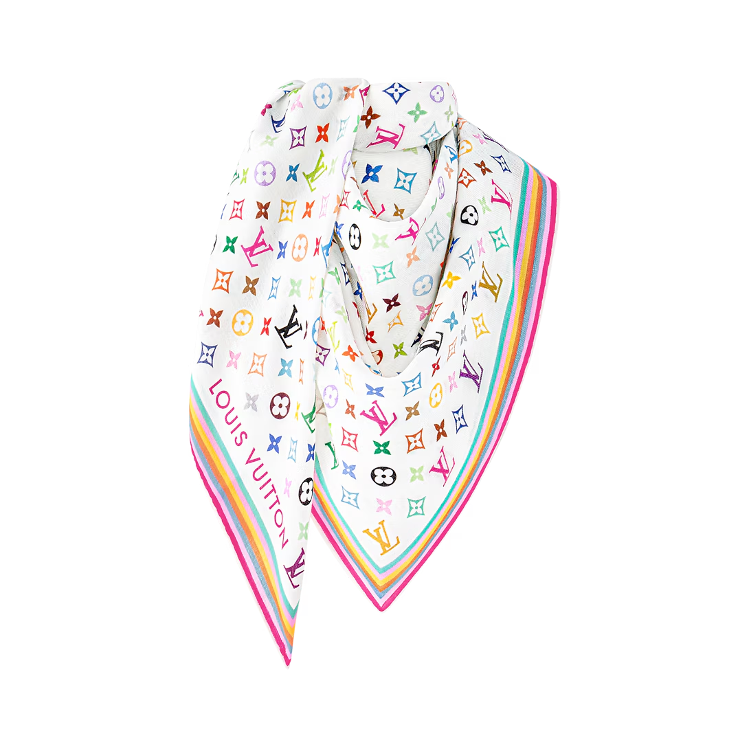 x TM Monogram Multicolor Shawl