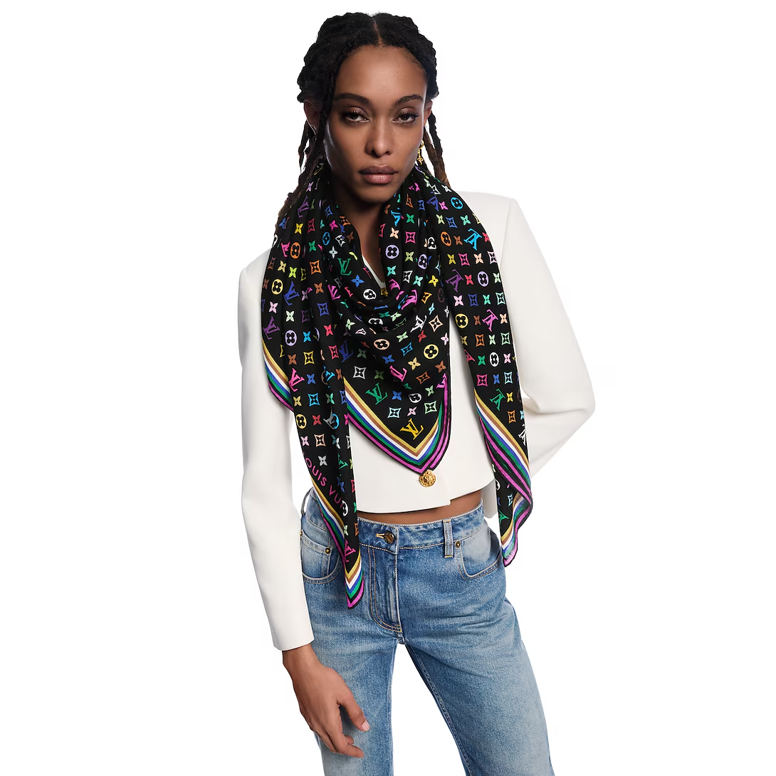 x TM Monogram Multicolor Shawl