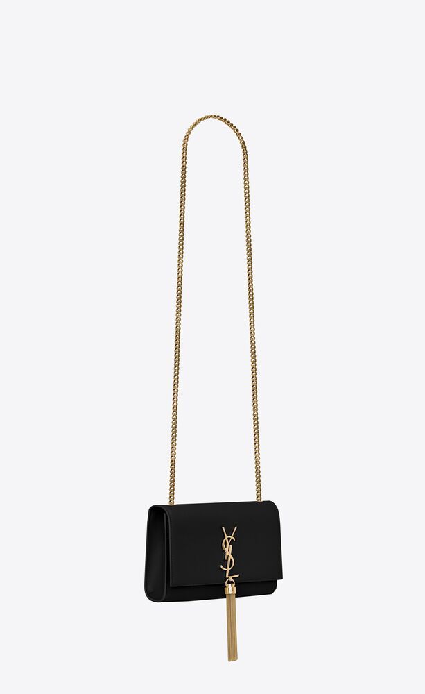 KATE SMALL TASSEL IN GRAIN DE POUDRE EMBOSSED LEATHER