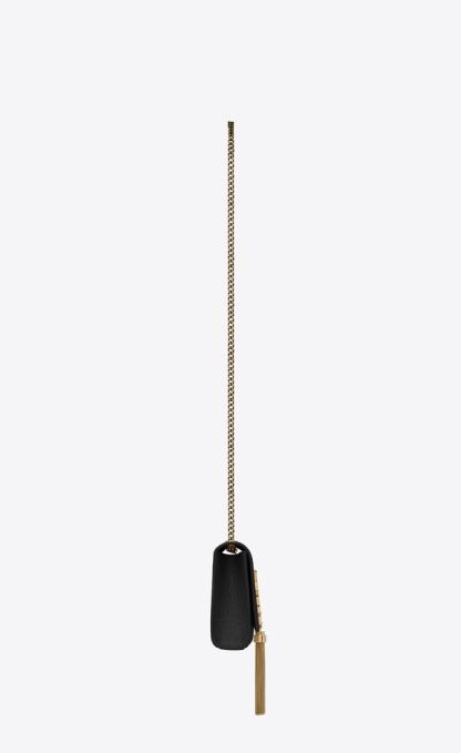 KATE SMALL TASSEL IN CROCODILE-EMBOSSED LEATHER