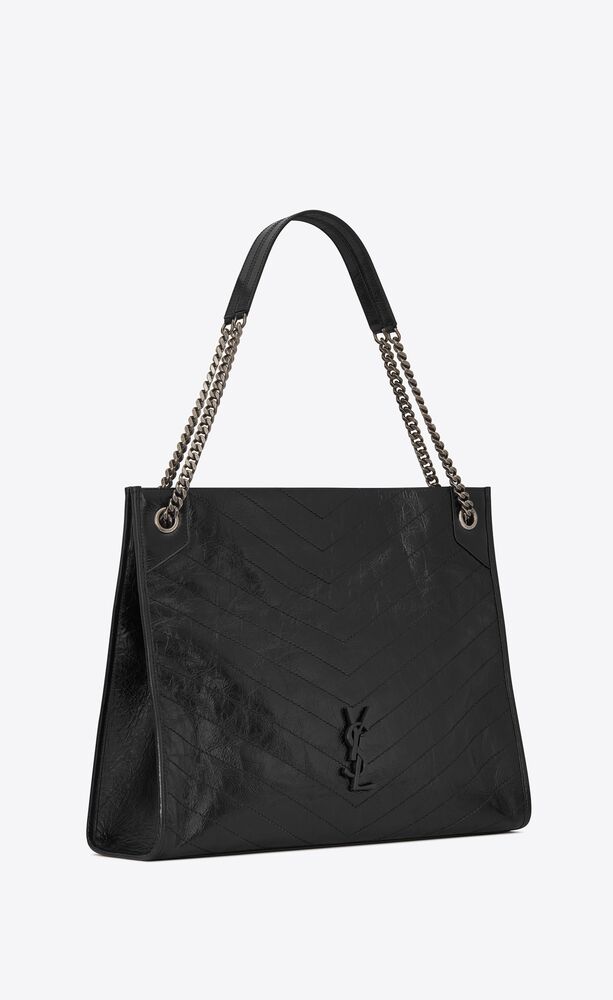 NIKI LARGE SHOPPING IN CRINKLED VINTAGE LEATHER