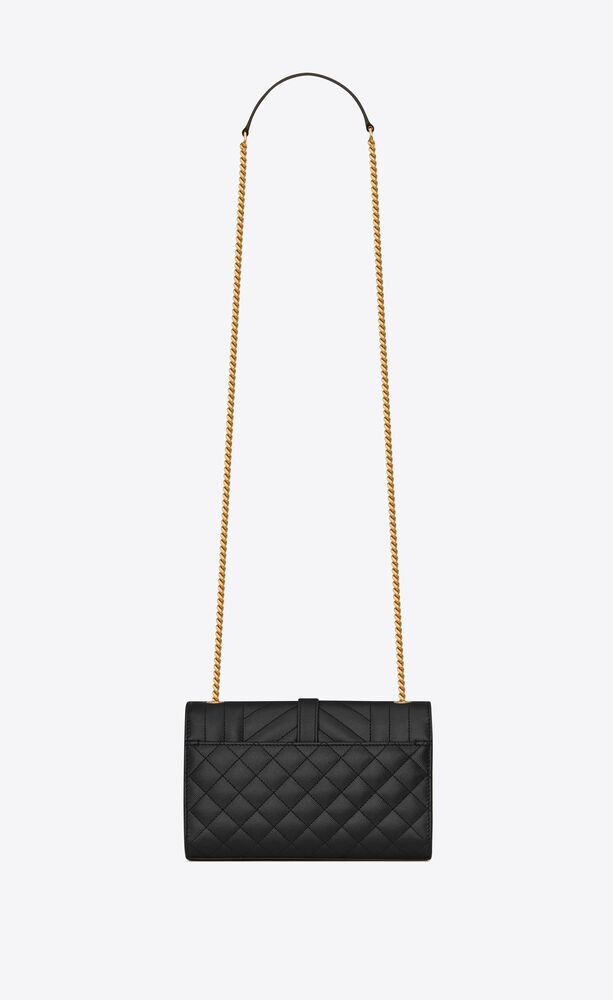 ENVELOPE SMALL IN QUILTED GRAIN DE POUDRE EMBOSSED LEATHER
