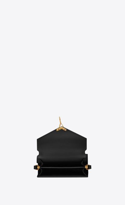 CASSANDRA MINI TOP HANDLE BAG IN GRAIN DE POUDRE EMBOSSED LEATHER