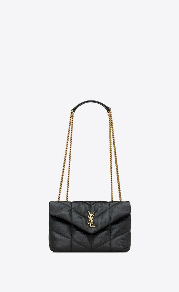 TOY PUFFER IN SHINY GRAINED LEATHER