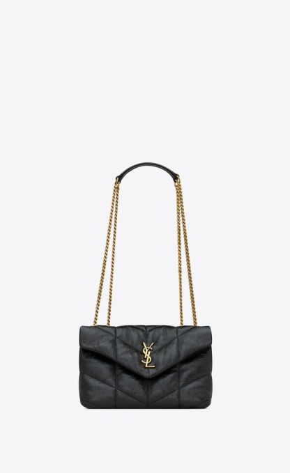 TOY PUFFER IN SHINY GRAINED LEATHER