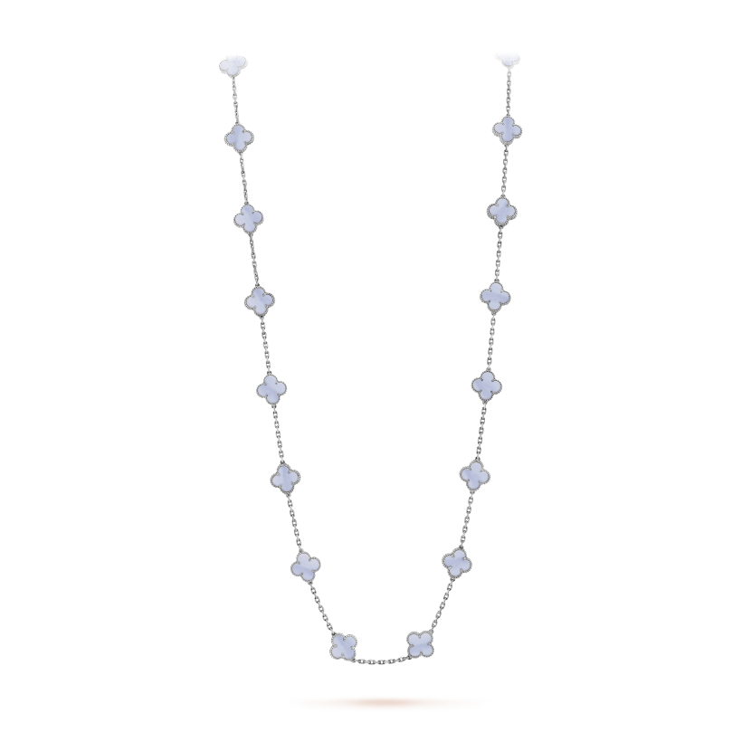 Vintage Alhambra long necklace, 20 motifs