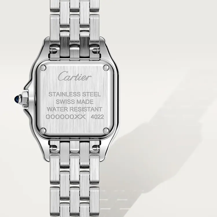 PANTHERE DE CARTIER WATCH SMALL MODEL & LOVE BRACELET CLASSIC MODEL, 4 DIAMONDS