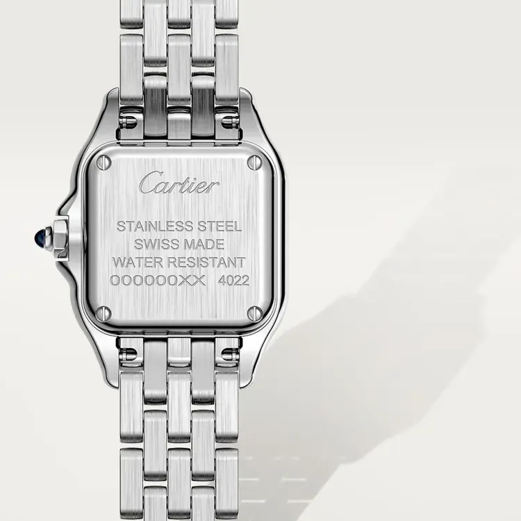 PANTHERE DE CARTIER WATCH SMALL MODEL & LOVE BRACELET CLASSIC MODEL, 4 DIAMONDS