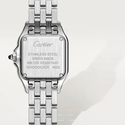 PANTHERE DE CARTIER WATCH SMALL MODEL & LOVE BRACELET CLASSIC MODEL, 4 DIAMONDS