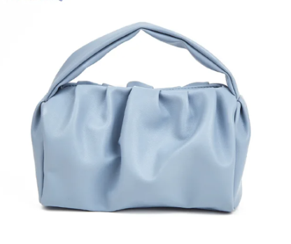 Simple Cloud Bag Ins Texture Solid Color Women's Handbag Trendy All-Match Internet Celebrity Hand Bag Cosmetic Bag