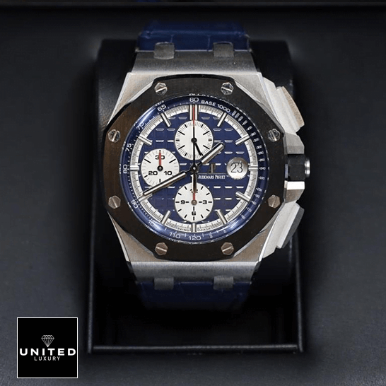 Royal Oak Offshore Replica 6 Athtudemars Pthtiguet Royal Oak Blue Dial Replica in the black box