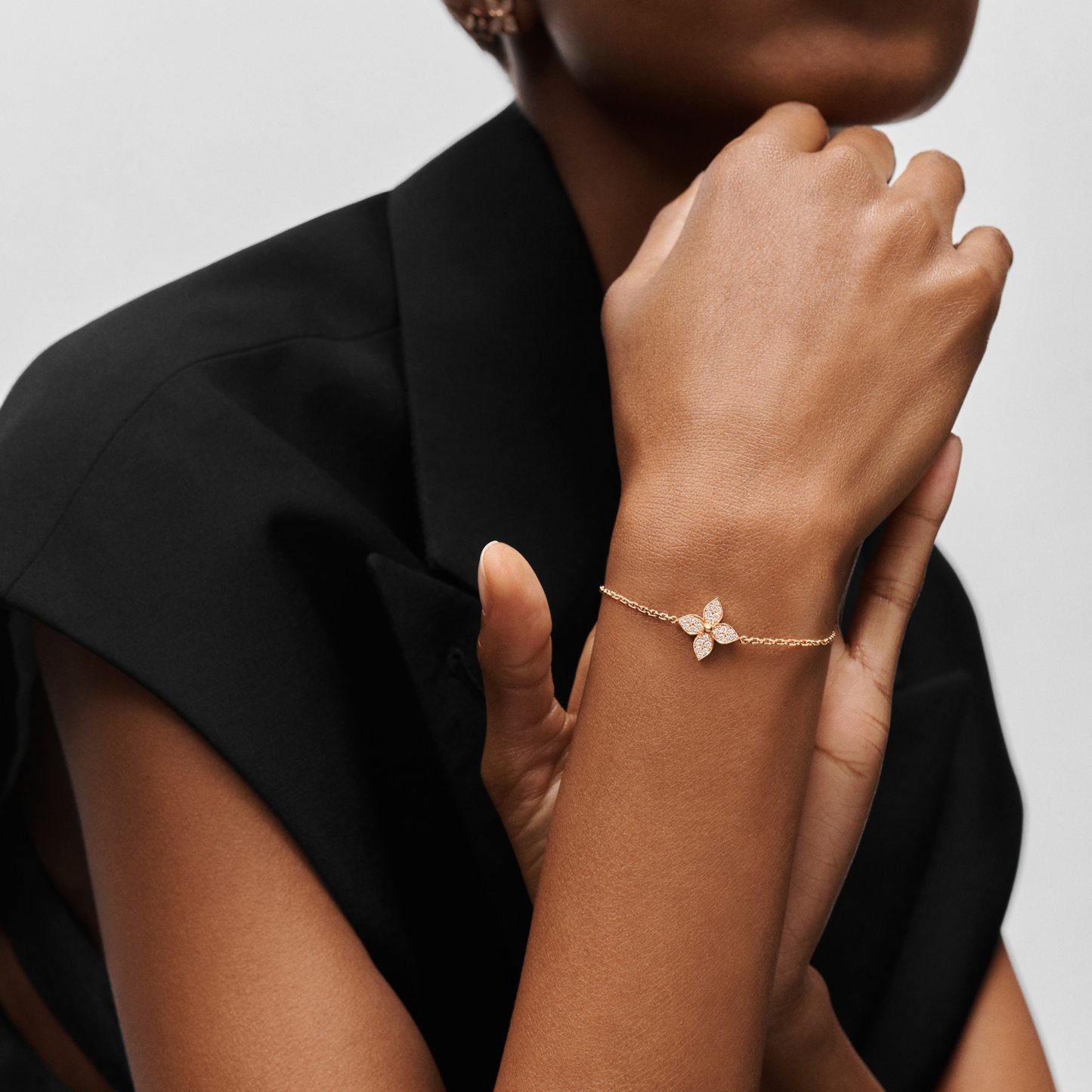 Star Blossom Bracelet, Pink Gold And Diamonds