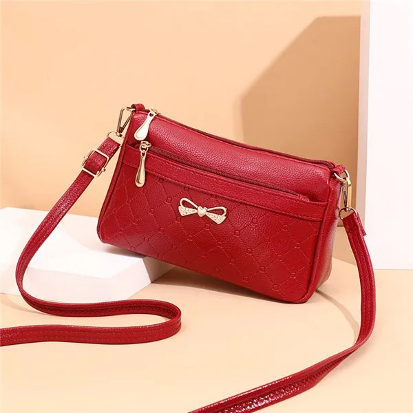 Women Bowknot Leather Small Handbags Female Shoulder Crossbody Bag Hig