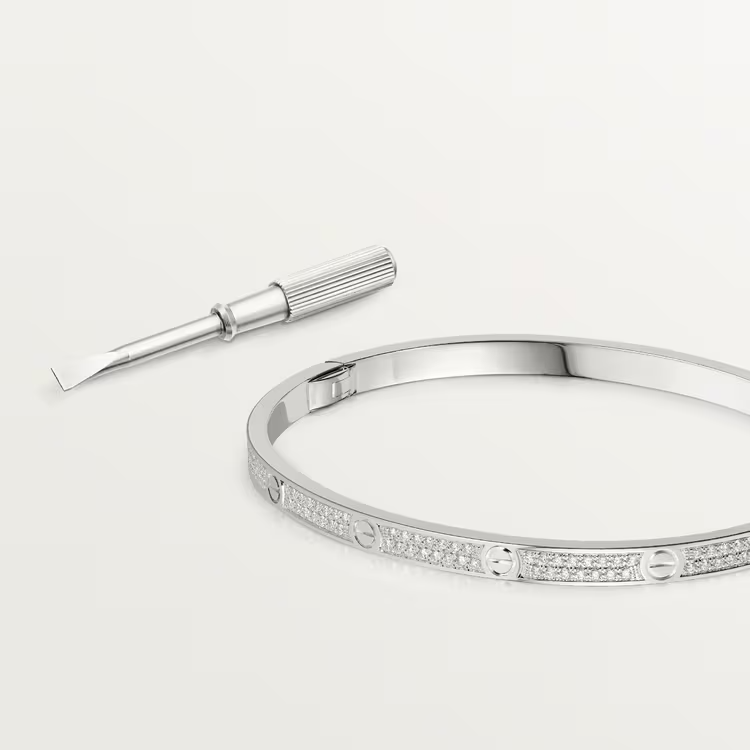 LOVE BRACELET, SMALL MODEL, PAVED