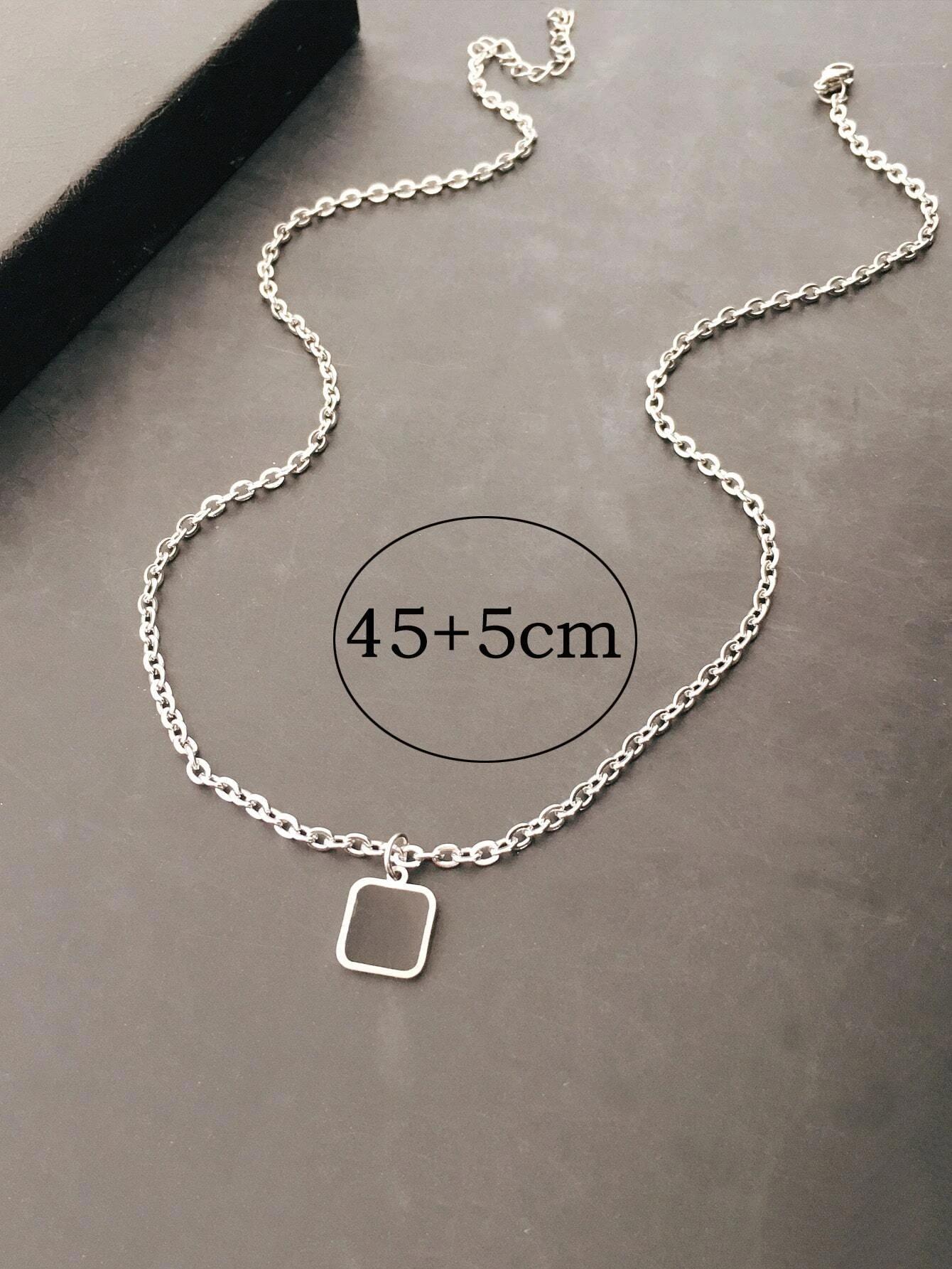 Men Geometric Charm Necklace