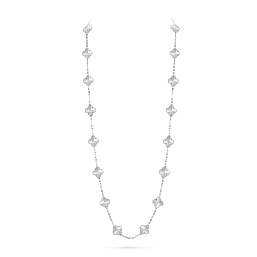 Vintage Alhambra long necklace, 20 motifs