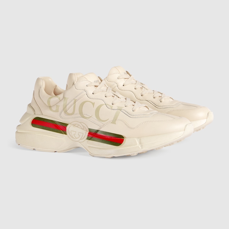 MEN'S RHYTON LOGO LEATHER SNEAKER