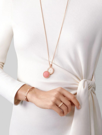 Perlée diamonds ring, 1 row