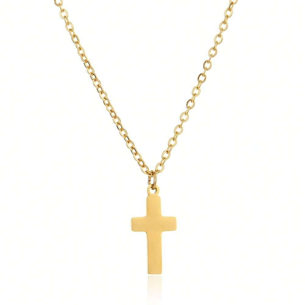 Stainless Steel Necklace Cross Pendant Gift For Women And Girls