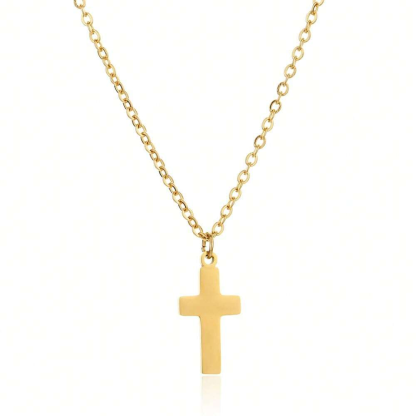 Stainless Steel Necklace Cross Pendant Gift For Women And Girls