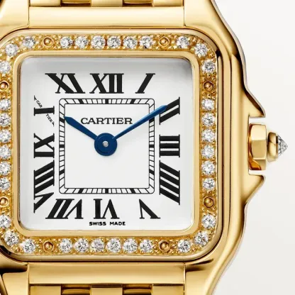 3‑Piece Cartier Stack –Panthère, Yellow Gold, Diamonds